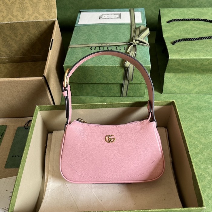 G*u*i aphrodite shoulder bag with double g ‎739076 pink