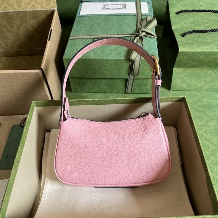 G*u*i aphrodite shoulder bag with double g 739076 pink