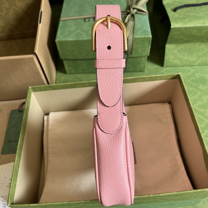 G*u*i aphrodite shoulder bag with double g 739076 pink