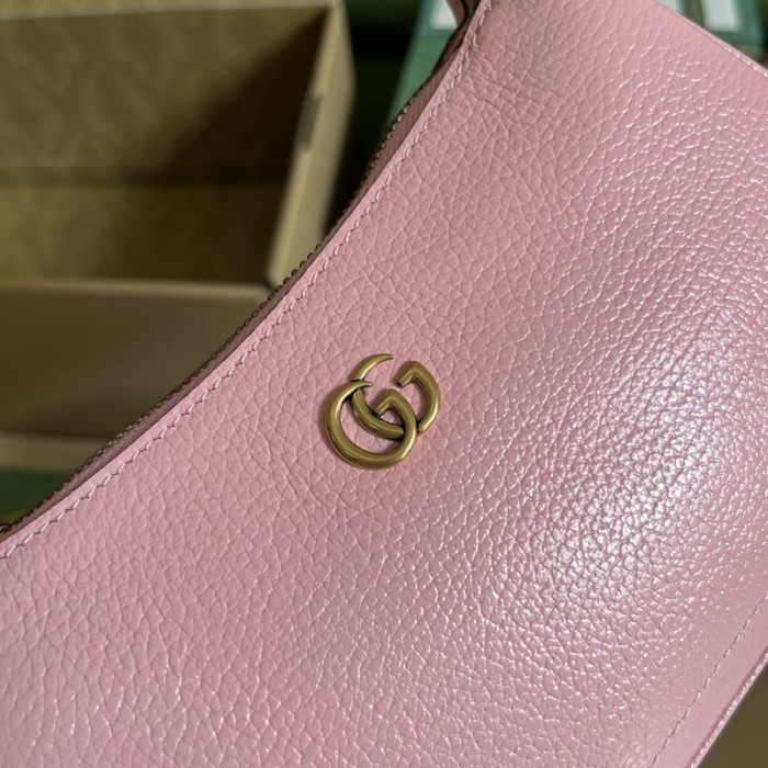 G*u*i aphrodite shoulder bag with double g 739076 pink