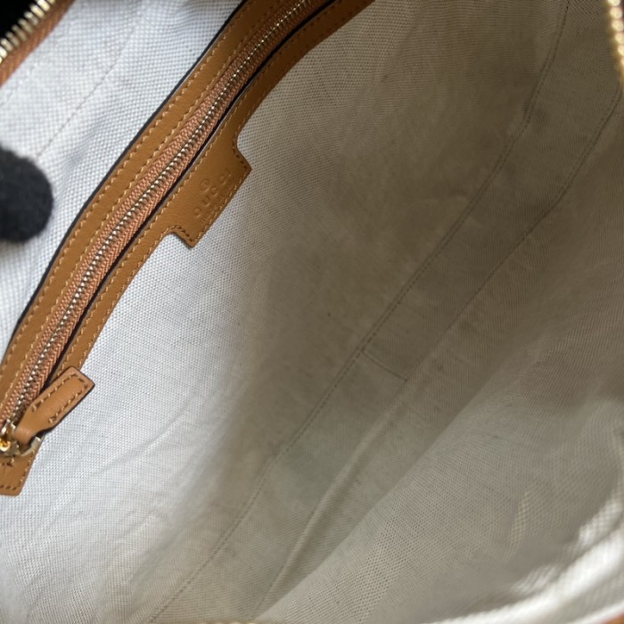 G*u*i attache large shoulder bag dark orange