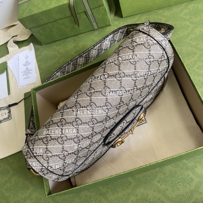 g*u*i x Ba*len*cia*ga horsebit 1955 shoulder bag 602204