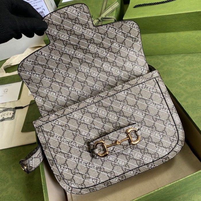 g*u*i x Ba*len*cia*ga horsebit 1955 shoulder bag 602204