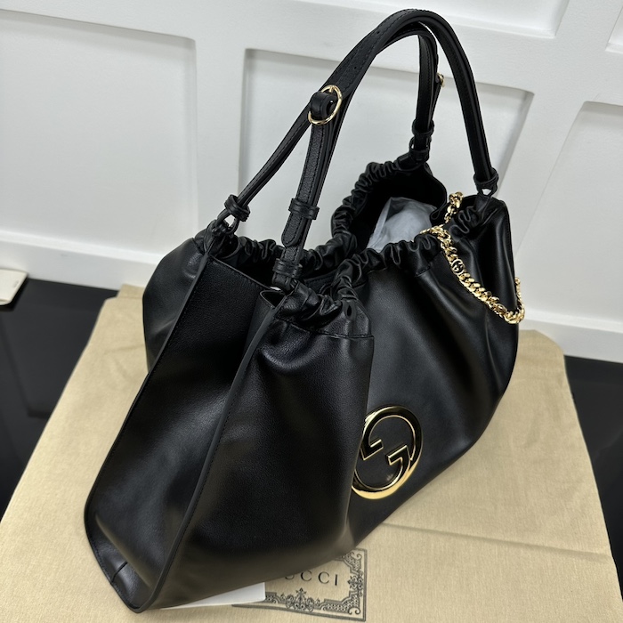 G*u*i blondie large tote bag black 747372