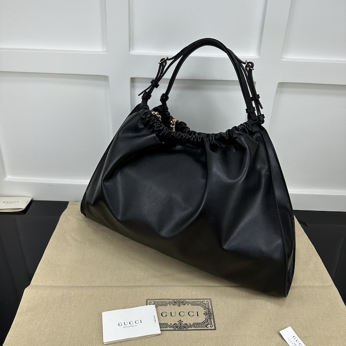 G*u*i blondie large tote bag black 747372
