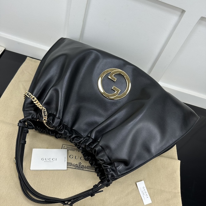 G*u*i blondie large tote bag black 747372