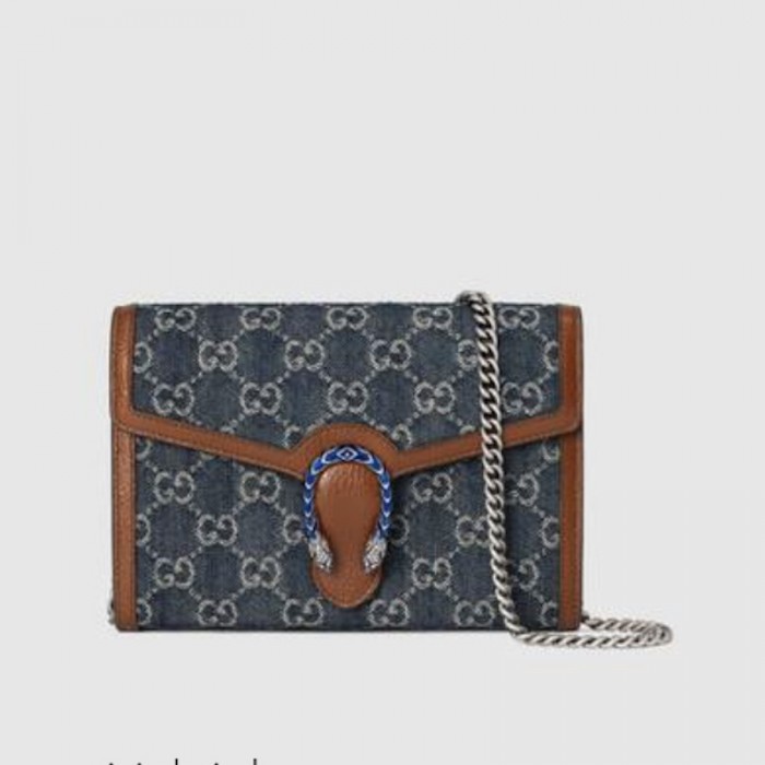 G*u*i denim dionysus mini chain bag 401231