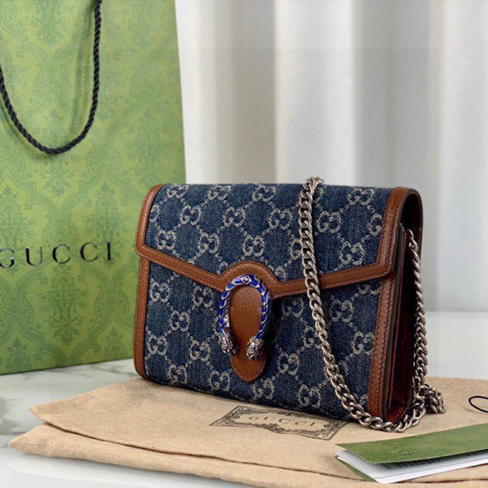 G*u*i denim dionysus mini chain bag 401231