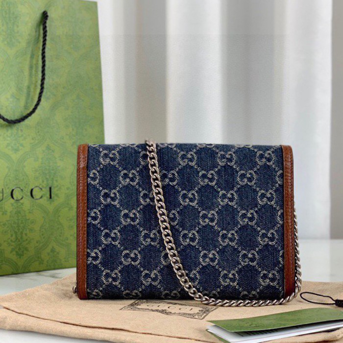 G*u*i denim dionysus mini chain bag 401231