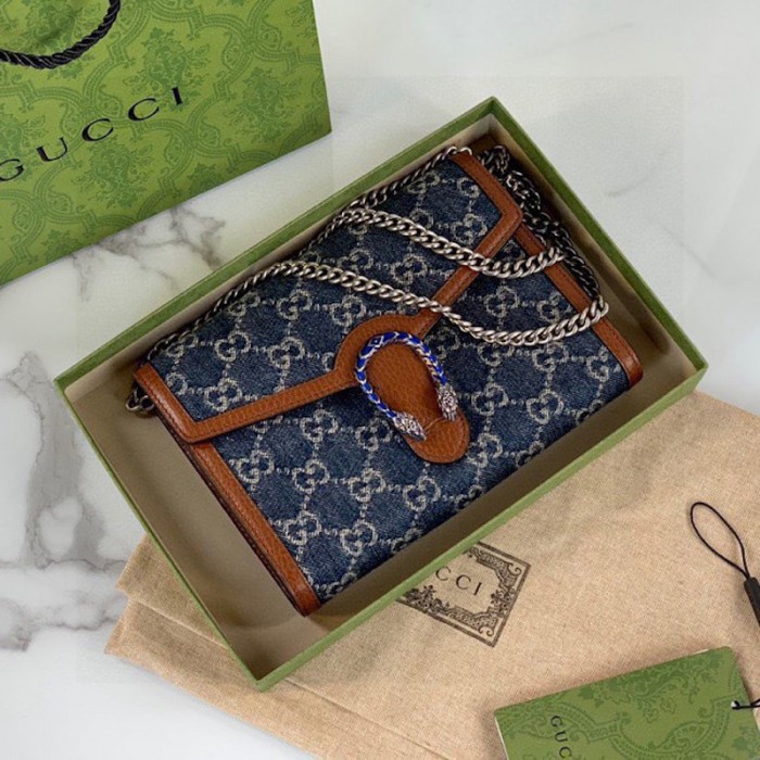 G*u*i denim dionysus mini chain bag 401231