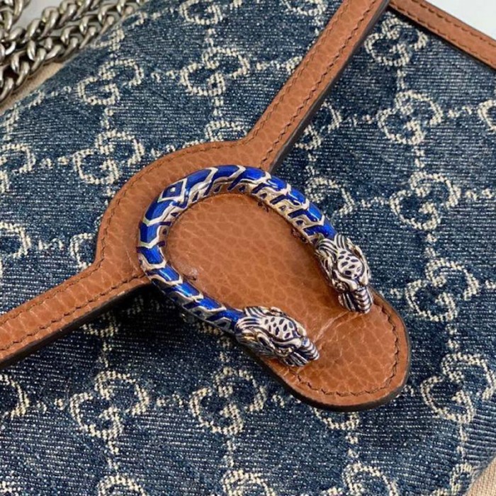 G*u*i denim dionysus mini chain bag 401231