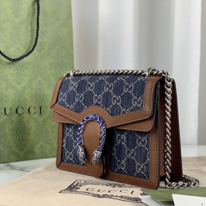 G*u*i denim dionysus mini bag 421970