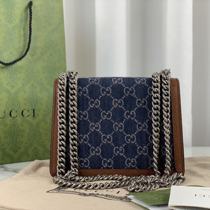 G*u*i denim dionysus mini bag 421970