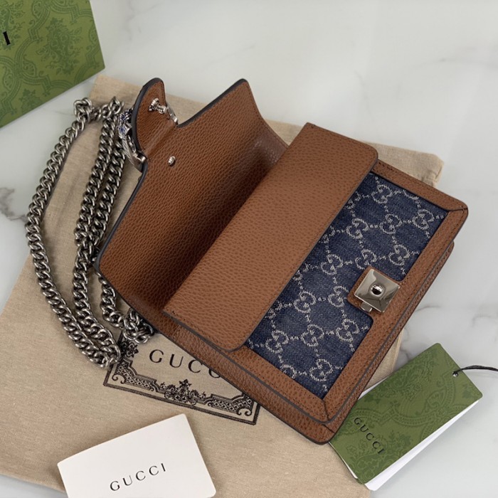 G*u*i denim dionysus mini bag 421970