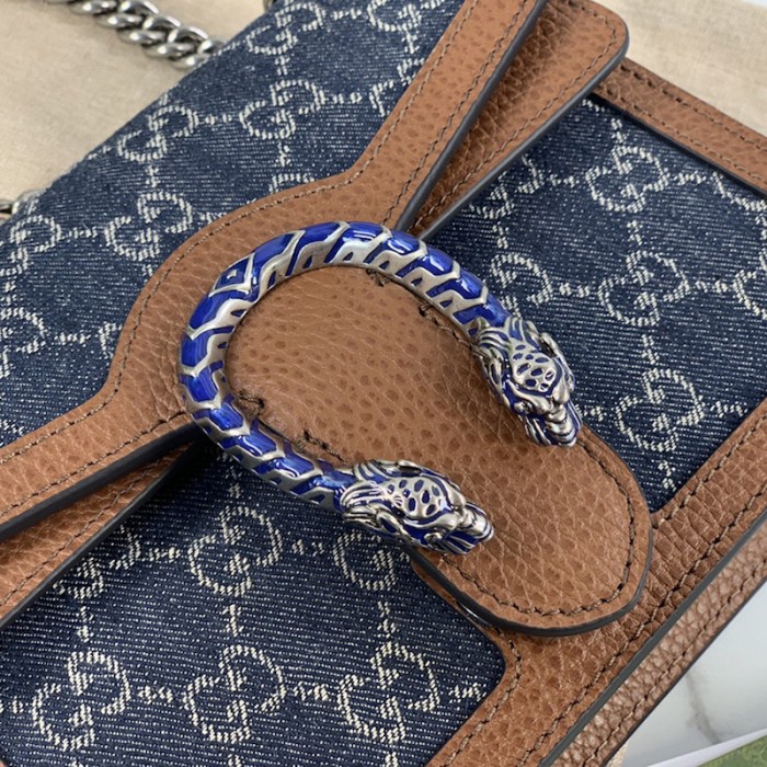 G*u*i denim dionysus mini bag 421970