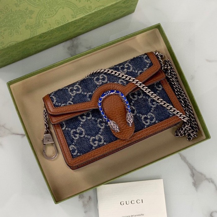 G*u*i denim dionysus small shoulder bag 476432