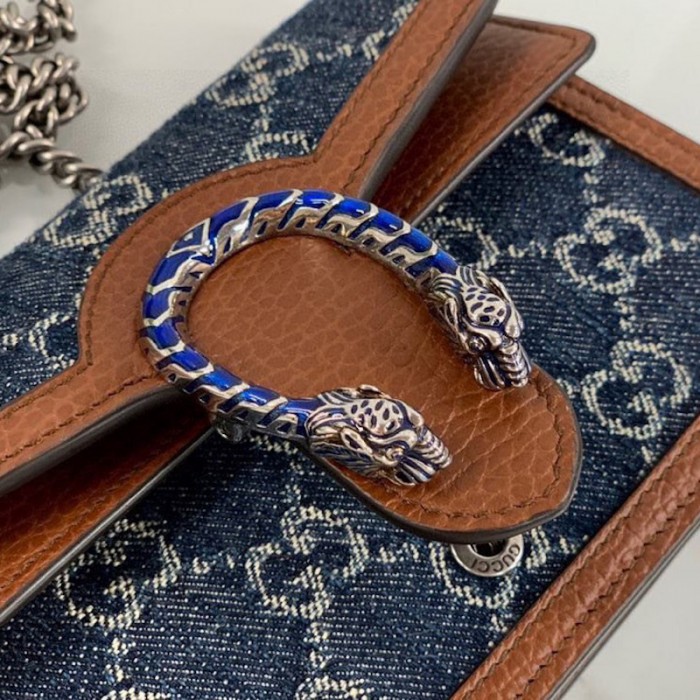 G*u*i denim dionysus small shoulder bag 476432