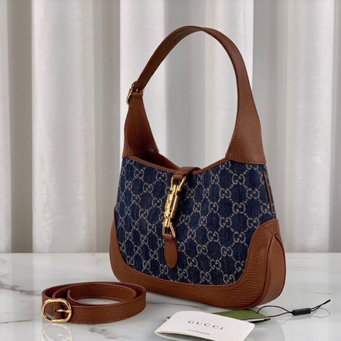 G*u*i denim jackie 1961 small shoulder bag 636706