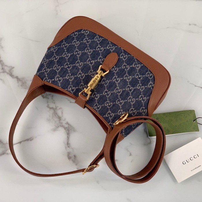 G*u*i denim jackie 1961 small shoulder bag 636706