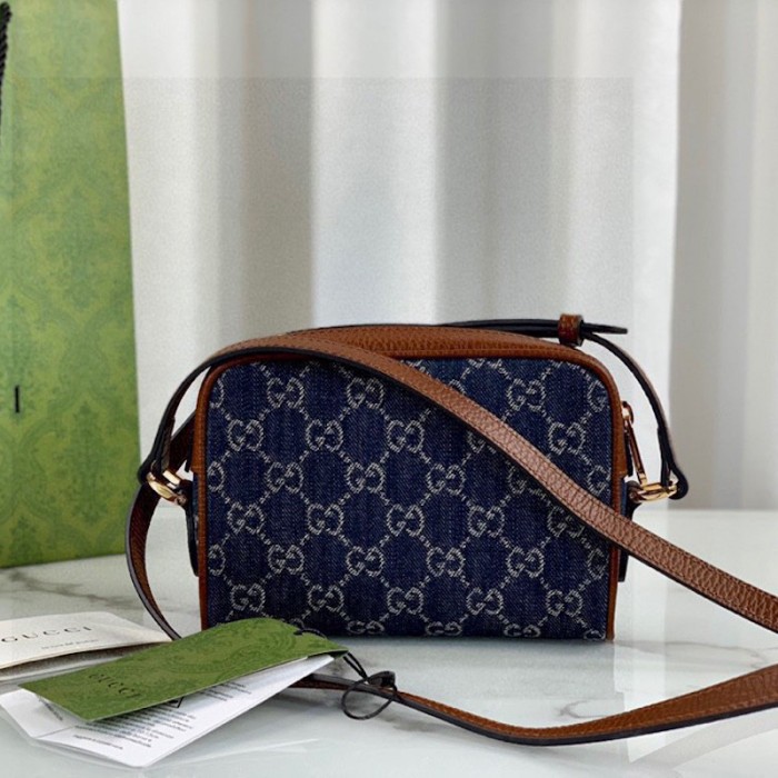 G*u*i denim ophidia gg mini bag 517350