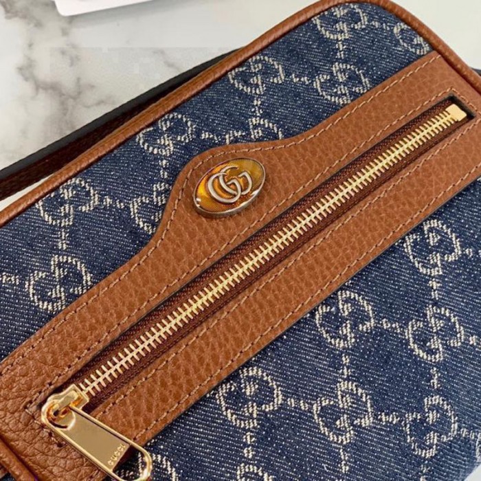 G*u*i denim ophidia gg mini bag 517350