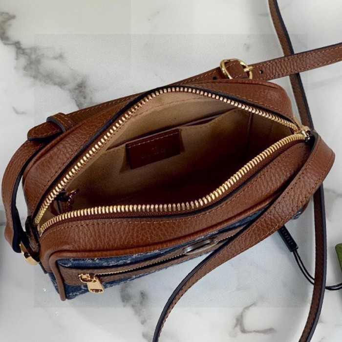 G*u*i denim ophidia gg mini bag 517350