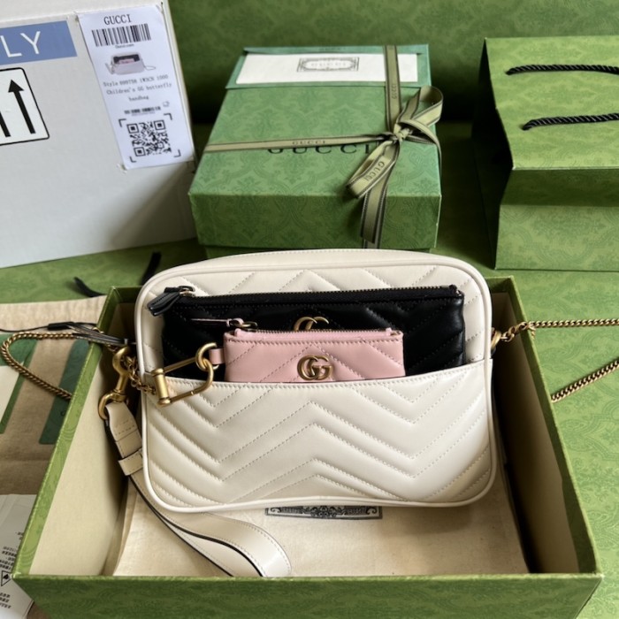 G*u*i double g multi-use mini bag white ‎699758
