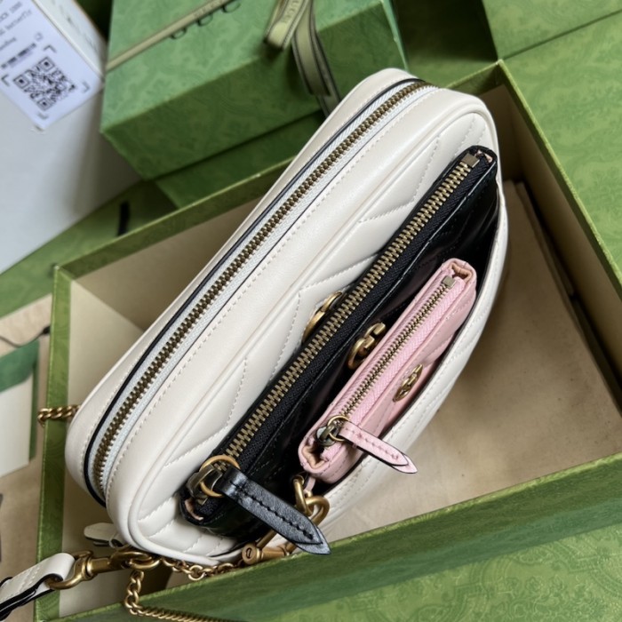 G*u*i double g multi-use mini bag white 699758