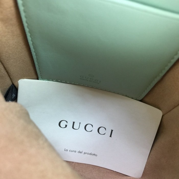 G*u*i gg marmont matelassé mini bag blue