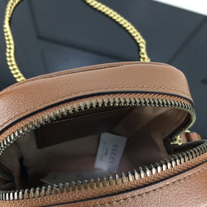 G*u*i gg marmont matelassé mini bag brown