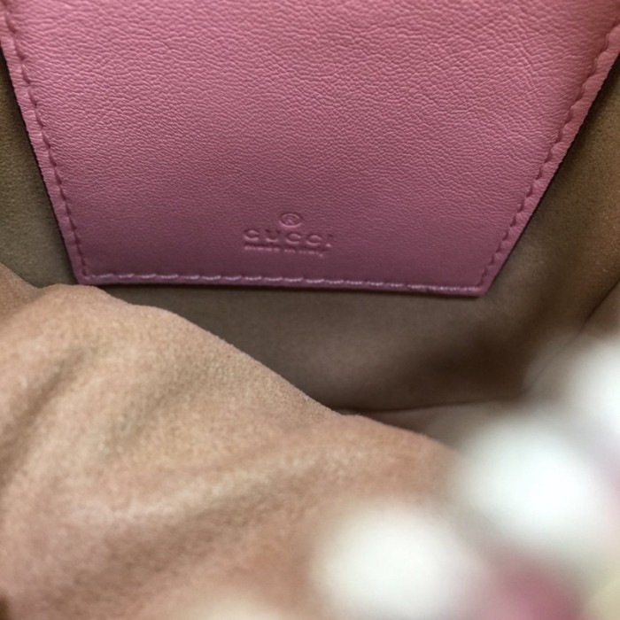 G*u*i gg marmont matelassé mini bag pink