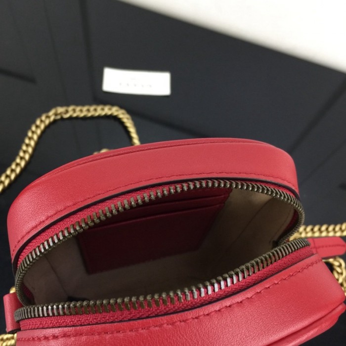 G*u*i gg marmont matelassé mini bag red