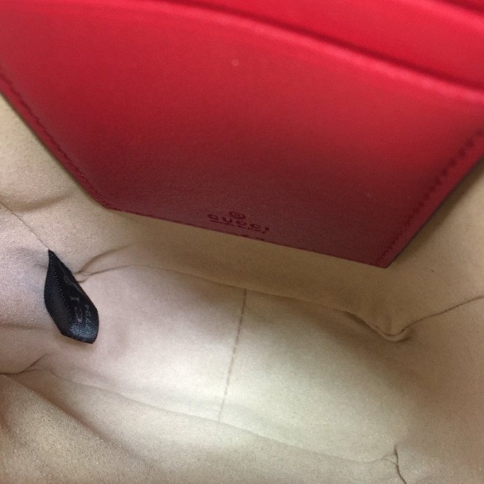 G*u*i gg marmont matelassé mini bag red