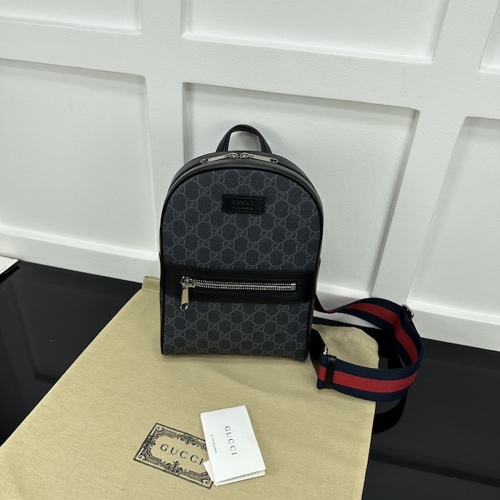 g*u*i gg black Sup*e canvas gg crossbody bag ‎771164