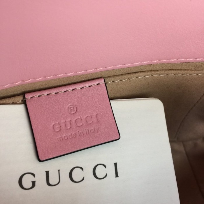 G*u*i gg marmont matelasse mini bag pink