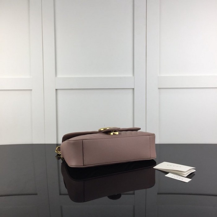 G*u*i gg marmont small matelassé shoulder bag dusty pink