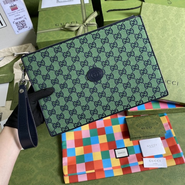 G*u*i gg multicolour pouch green 657581