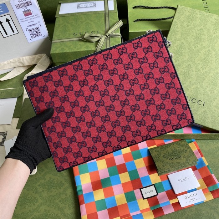 G*u*i gg multicolour pouch red 657581