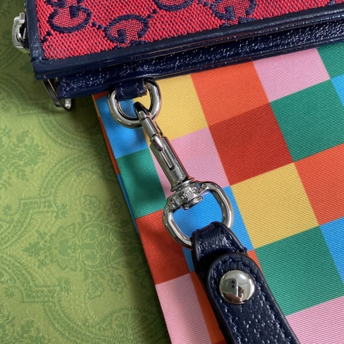 G*u*i gg multicolour pouch red 657581