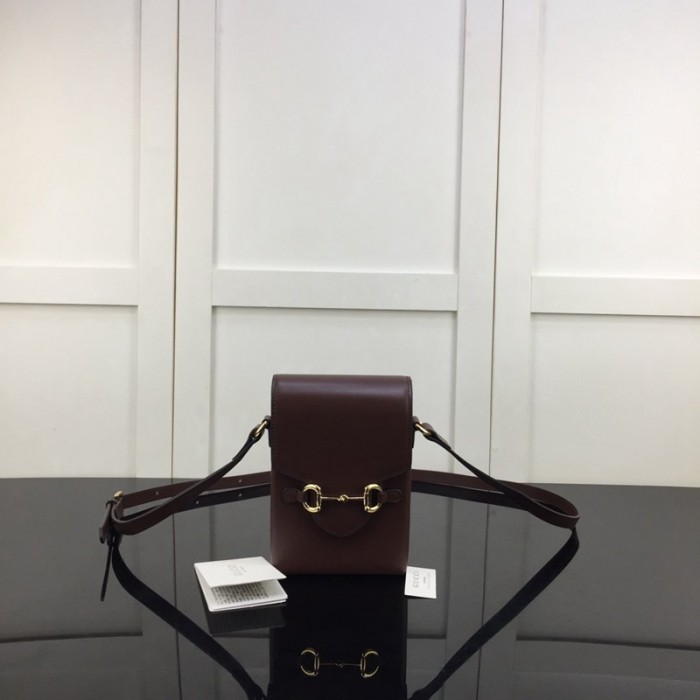 G*u*i horsebit 1955 mini bag brown