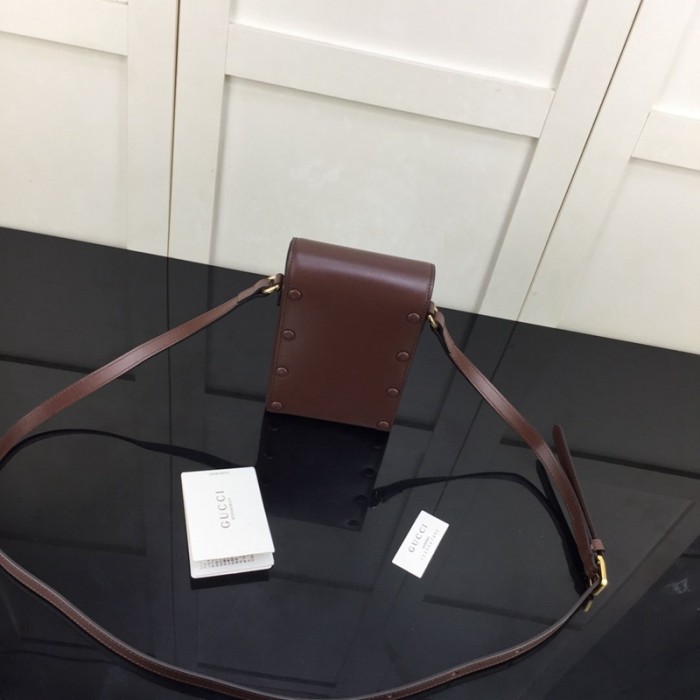 G*u*i horsebit 1955 mini bag brown