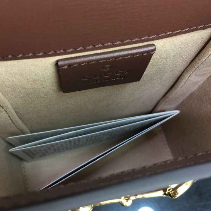 G*u*i horsebit 1955 mini bag brown