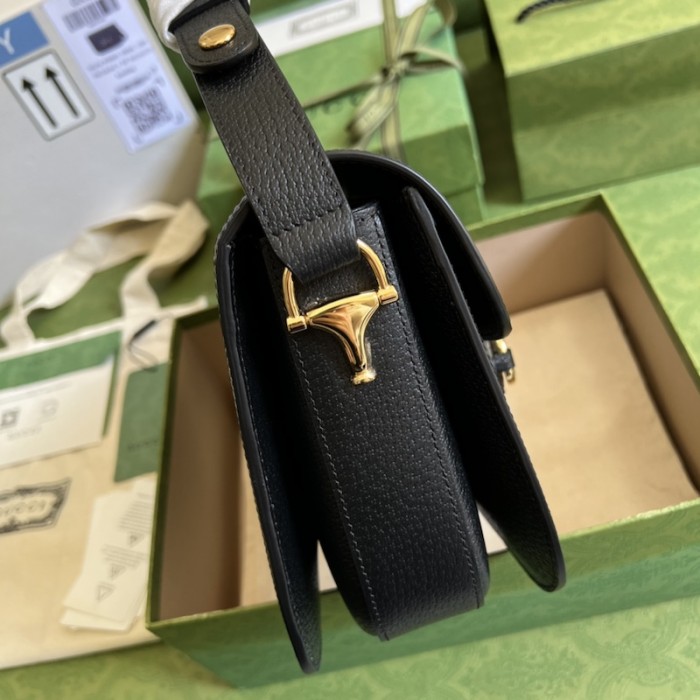 G*u*i horsebit 1955 shoulder bag 602204 black