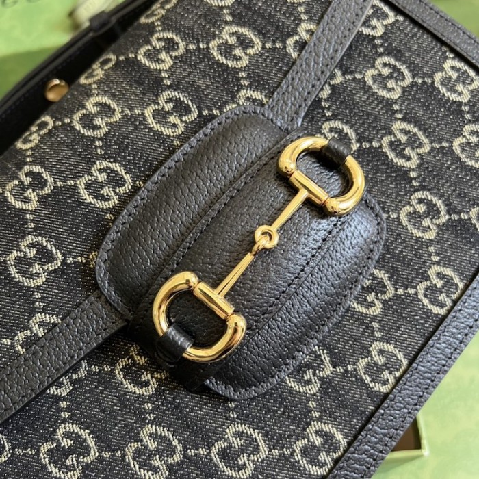 G*u*i horsebit 1955 shoulder bag 602204 black