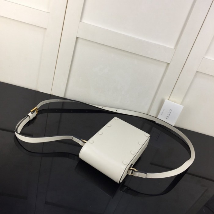 G*u*i horsebit 1955 mini bag white