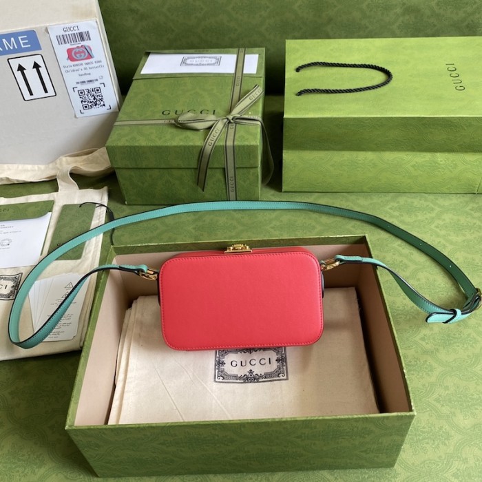 G*u*i interlocking g mini bag red 658230