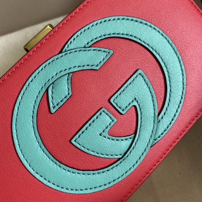 G*u*i interlocking g mini bag red 658230