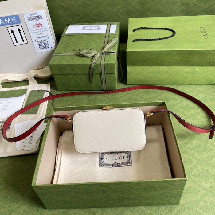 G*u*i interlocking g mini bag white 658230