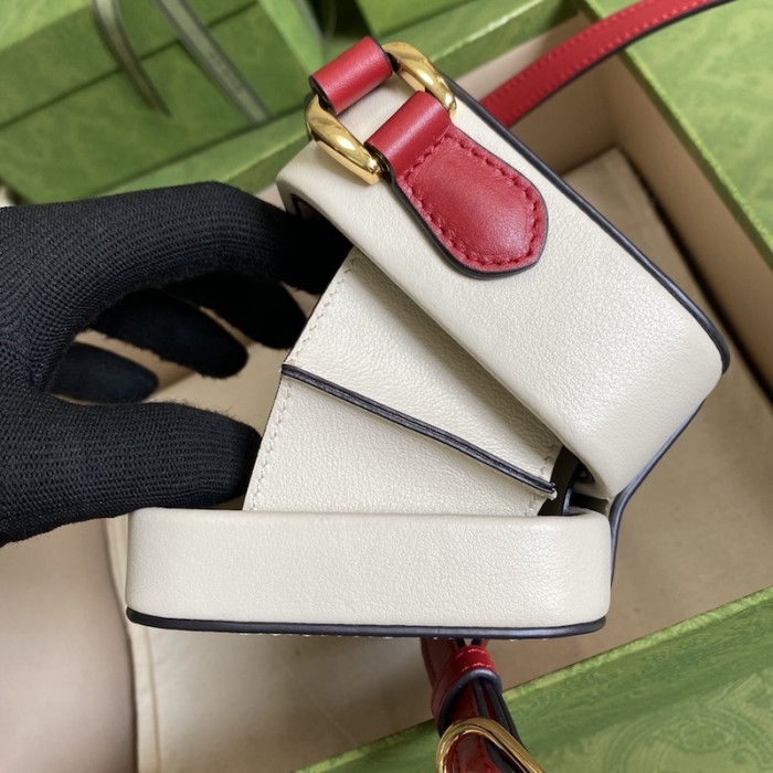 G*u*i interlocking g mini bag white 658230