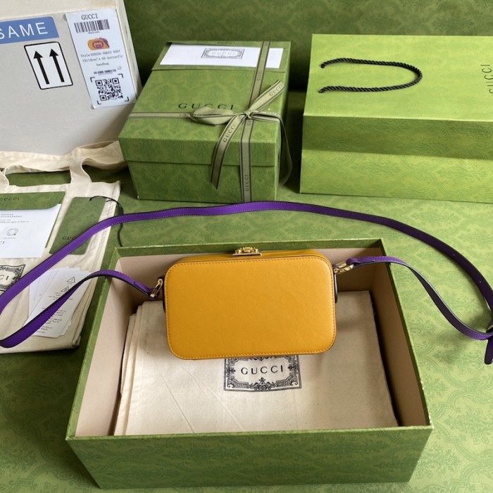 G*u*i interlocking g mini bag yellow 658230
